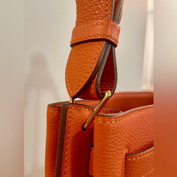 SOLD Hermes So Kelly 22 orange Clemence with GHW - Picture 3 of 12